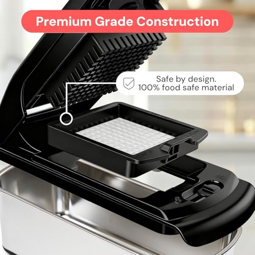 Image of Fullstar The Original Pro Chopper - Vegetable Chopper and Spiralizer, Food Chopper with Container, Fruit Slicer, Kitchen Gadgets & Accessories, Home Essentials (4 in 1, Stainless Steel)
