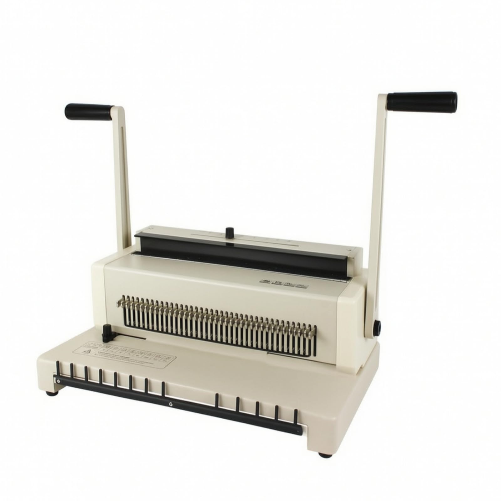 Relieuse Manuelle Rail Support Fil Réglable Perforateur u Repères Réglables Professionnel Relieuse Multifonction pr École, Style A