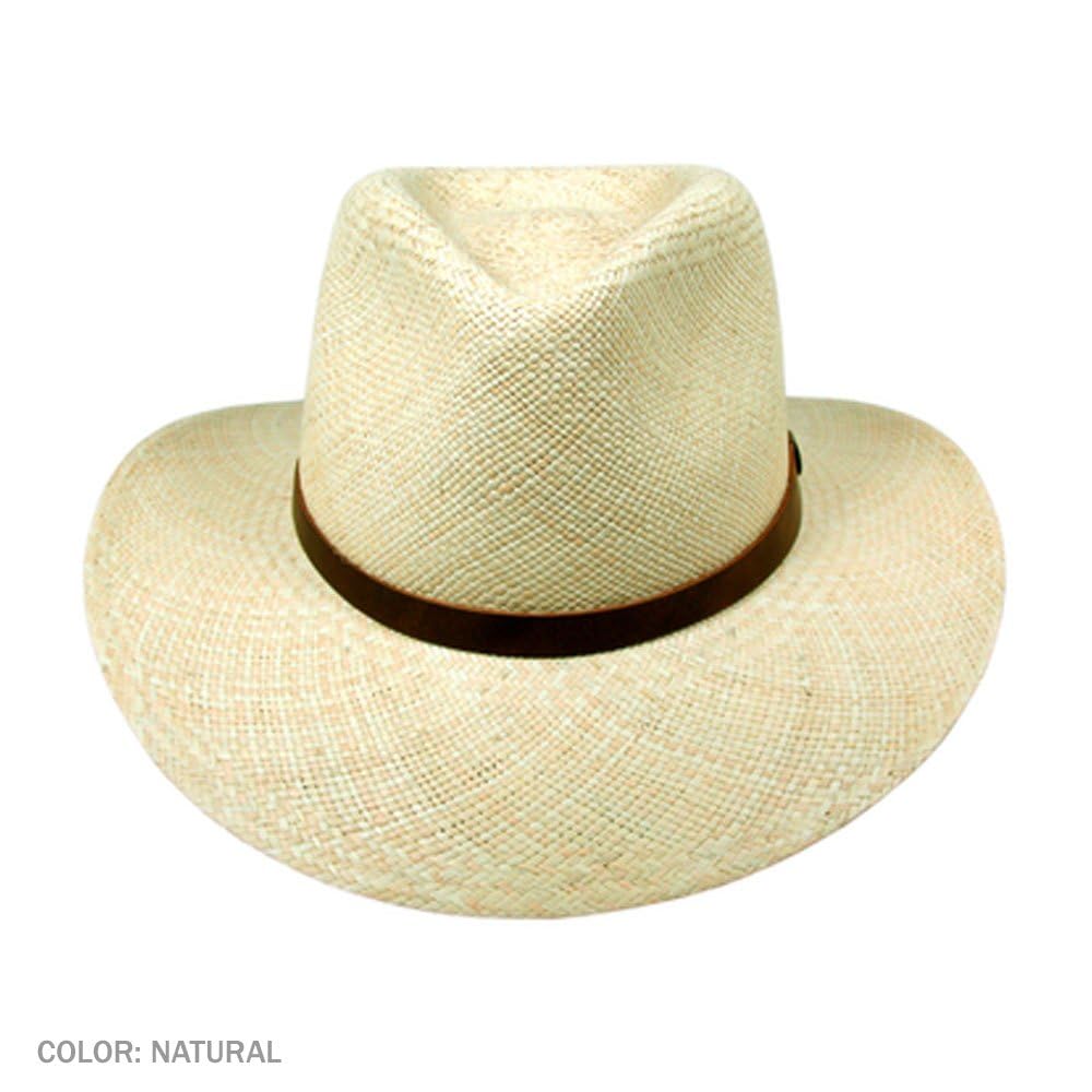 Jaxon MJ Panama Straw Outback Hat (XX-Large, Natural)
