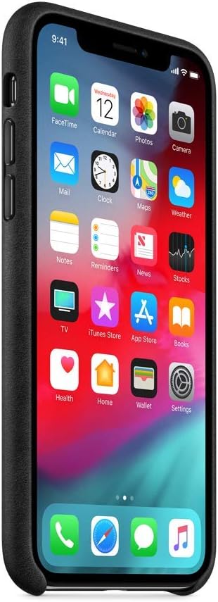 Apple iPhone X Leather Case - Black
