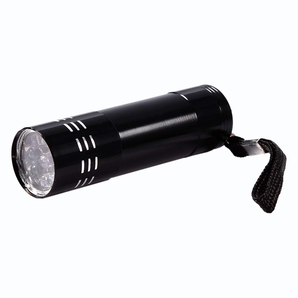 SUNGOOYUE Podświetlenie Detektora LED, 9 LED Ultra Violet UV Lampa Lampa dla Zwierząt do Zwierząt Moczowych na Dywan lub podłogę
