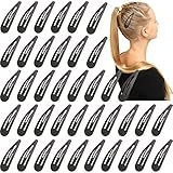BBGifts Clips for Hair, 40 Pcs 2.75 Inch Metal Barrettes Snap Hair Clips for Girls Kids Teens Women,