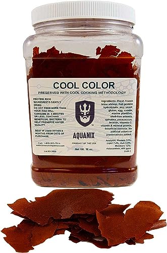Cool Color Enhancing Tropical Fish Flake with Brine Shrimp, 16 oz