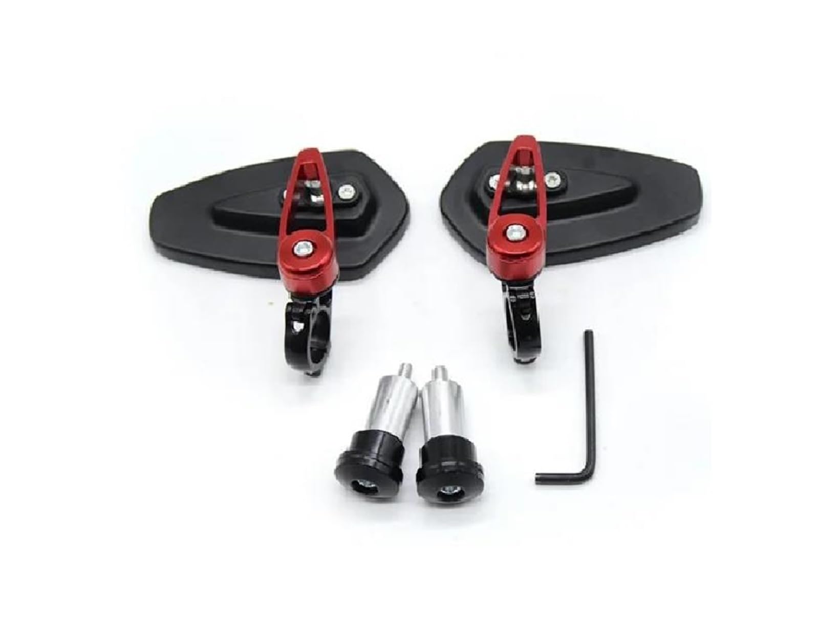 Espejos de motocicleta extremo de barra de 22mm para eliminar reflejos y puntos ciegos