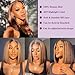 Skouty Bob Wigs Human Hair Highlight Ombre 13x4 Lace Front Wigs 4/27 Honey Blonde Glueless Wigs Pre Plucked with Baby Hair 180 Density Short Bob Wigs for Women 12 Inch