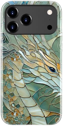 Image of Goodon for iPhone 17 Pro Max Case Cute - Wireless Charging Compatible - Dual-Layer Hard Shell + Silicone Cover - Protective Phone Case with Trendy Designs for Women - an Abstract Dragon