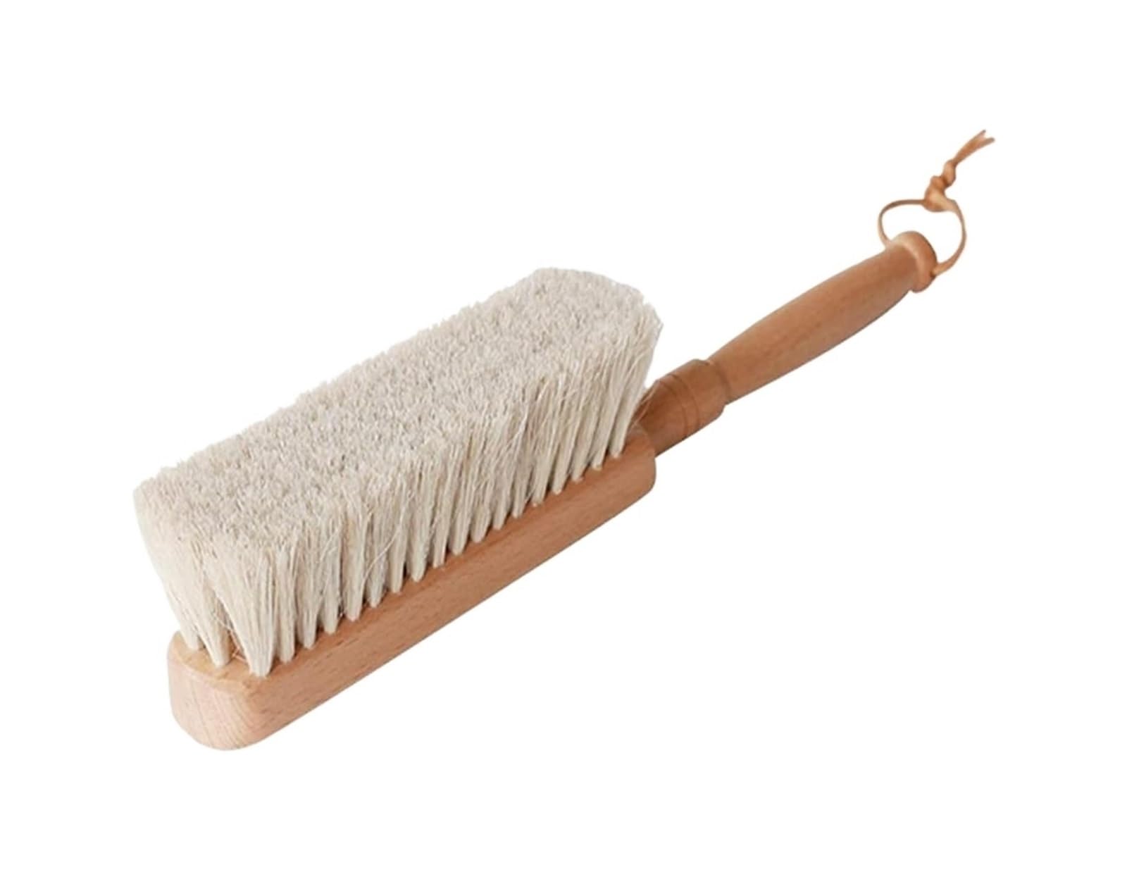 Escoba de Mano Madera con cerdas Suaves, Adecuada for el hogar, Hotel, Cama, Coche, Ropa Suave