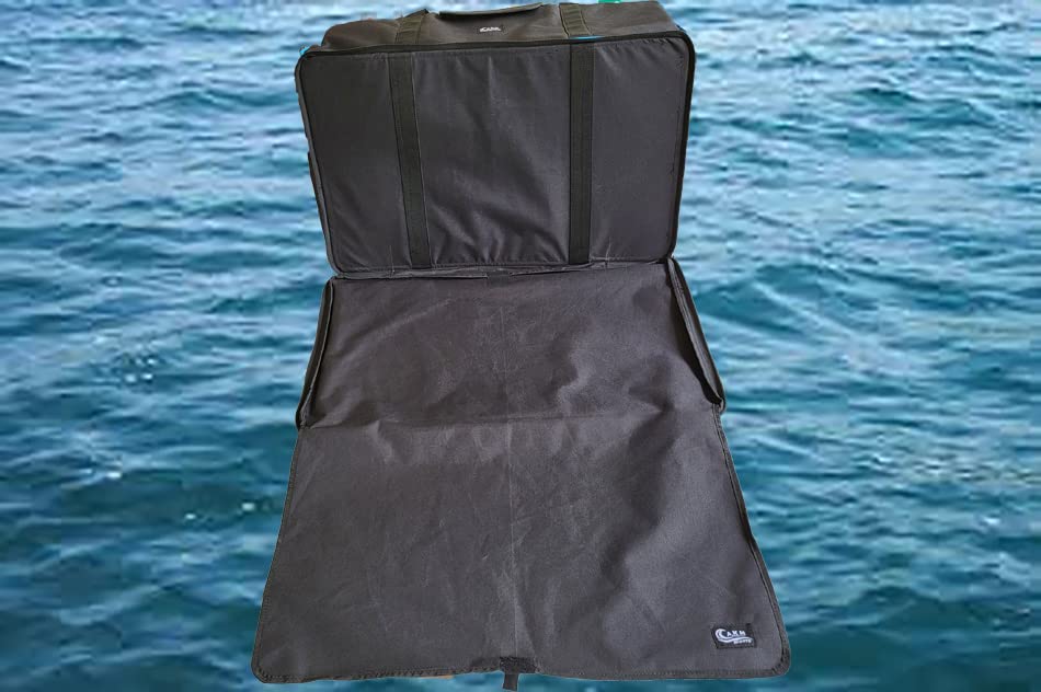 Borsa impermeabile per sport a secco, adatta per immersioni, nuoto, spiaggia, piscina, gamma Akmsports da 100 litri con fasciatoio integrato