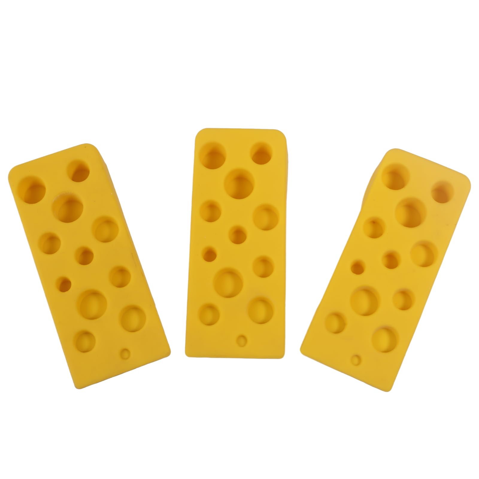 3 Pack Cheese Door Stops Door Stop Silicone Stops Heavy Duty Wedges for Silicone Stoppers Heavy Duty Stop Unique