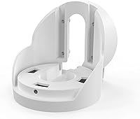 Vista 7 de Soporte de alero para Google Nest Cam con reflector - Soporte de cámara de seguridad para reflector al aire libre (blanco)