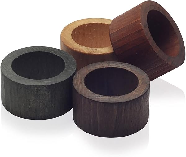 Metaltex Ronds de Serviette en Bois