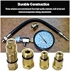 4PCS W80577 Compression Tester Spark Plug Adapters, 10/12/16/18mm Cylinder Compression Test Tool Spark Plug Adapter, Engine Diagnostic Tool Thread Adapters with O-Ring