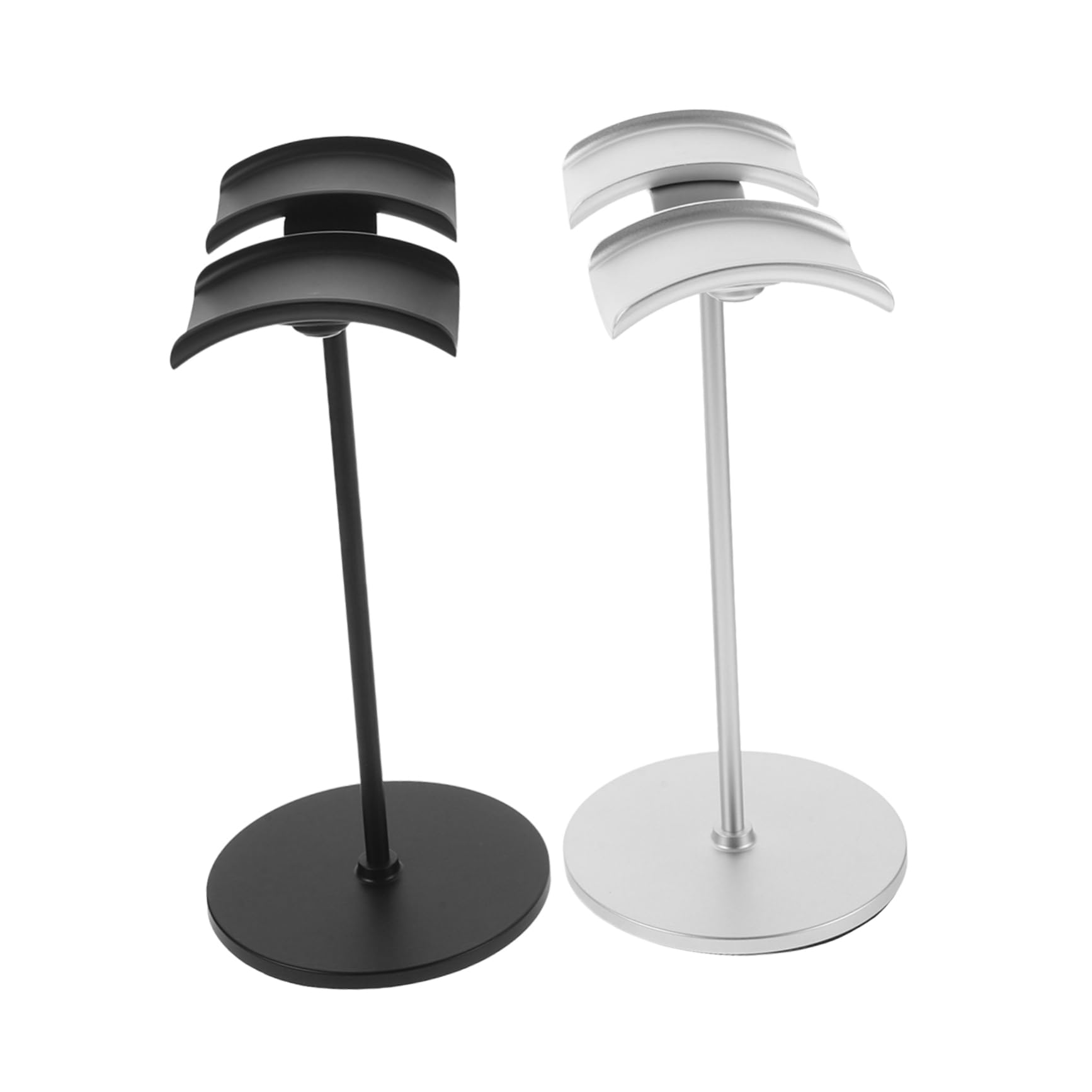 SHINEOFI 2 Piezas Soporte para Auriculares de Aluminio de Soporte de Escritorio para Auriculares con Diseño y Estable para Oficina y Hogar