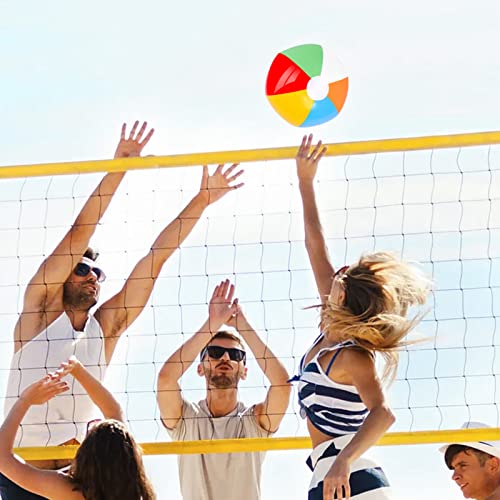 Foto von Glovios Wasserball Aufblasbar, 10 Stück Farbig Wasserbälle Set, Schwimmball Aufblasbarer Wasserball für Beach Pool Party Wasserspielzeug