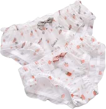 Women's Underwear Cotton Panties Carrot Strawberry Peach