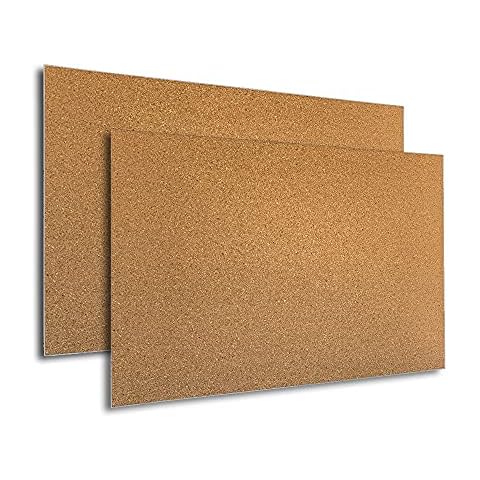 New - Manton Cork Sheets 18" x 24" x 1/2" (2-Pack, 1/2-thick, w/Adhesive Strips) Cover