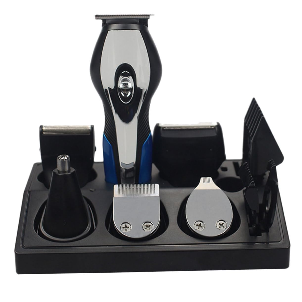 Afeitadora Eléctrica Recargable USB Multifunción para Hombres Negro
