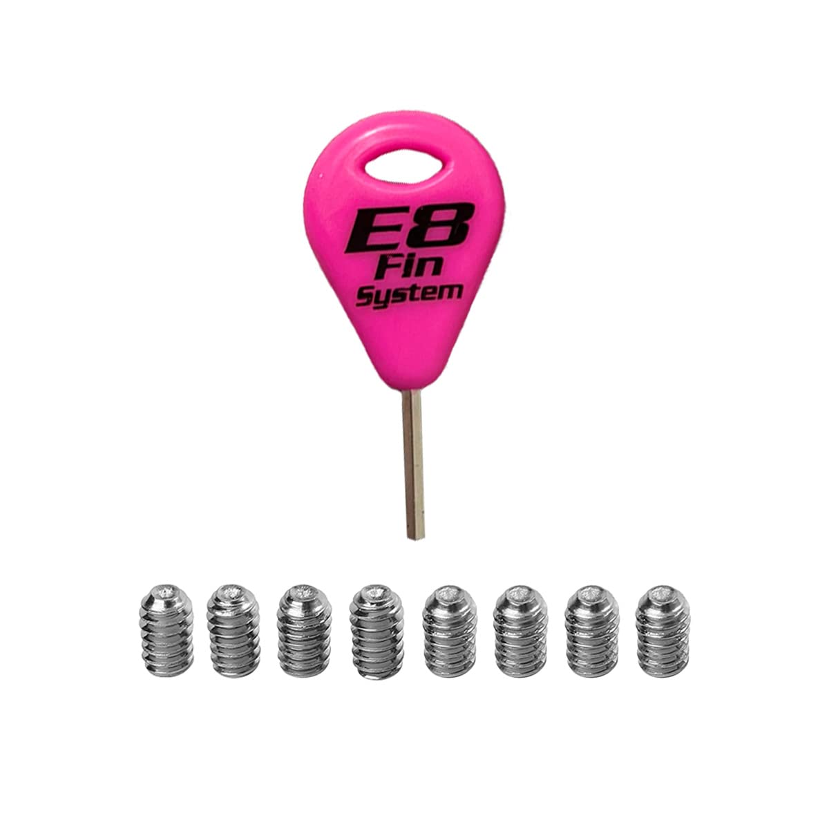 Chiave Per Pinne Da Surf E8 FIN SYSTEM - Con 6 Viti In Acciaio Inox, Accessorio Per Tavole Da Surf