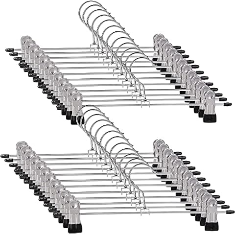 Supmaker 20-Pack Heavy Duty Trouser Hangers Cover