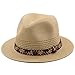 Produktbild Damen-Ribbon-Sonnenhut, Strand Sonne Strohhut Lässige Ferienhüte Faltbare Seegrass-Hut Unisex (Color : Beige, Size : Adult 55 58cm)