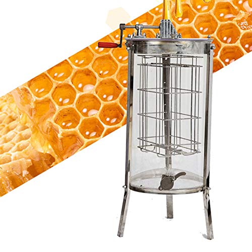 TWW Manueller Honigschüttler Aus Edelstahl, Transparenter Manueller Honigschüttler, Honigtrennung Und Extraktor…
