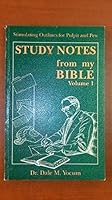 Study notes from my Bible 0880192623 Book Cover
