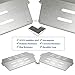 Utheer 65505 7622 Heat Deflector for Weber Genesis 300 Series, Genesis E/S-310, E/S-320, E/S-330 with Front Control Knobs (2011 and Newer), 13-1/4 Inch Heat Plate Parts for Weber 65505 62756, 16 GA