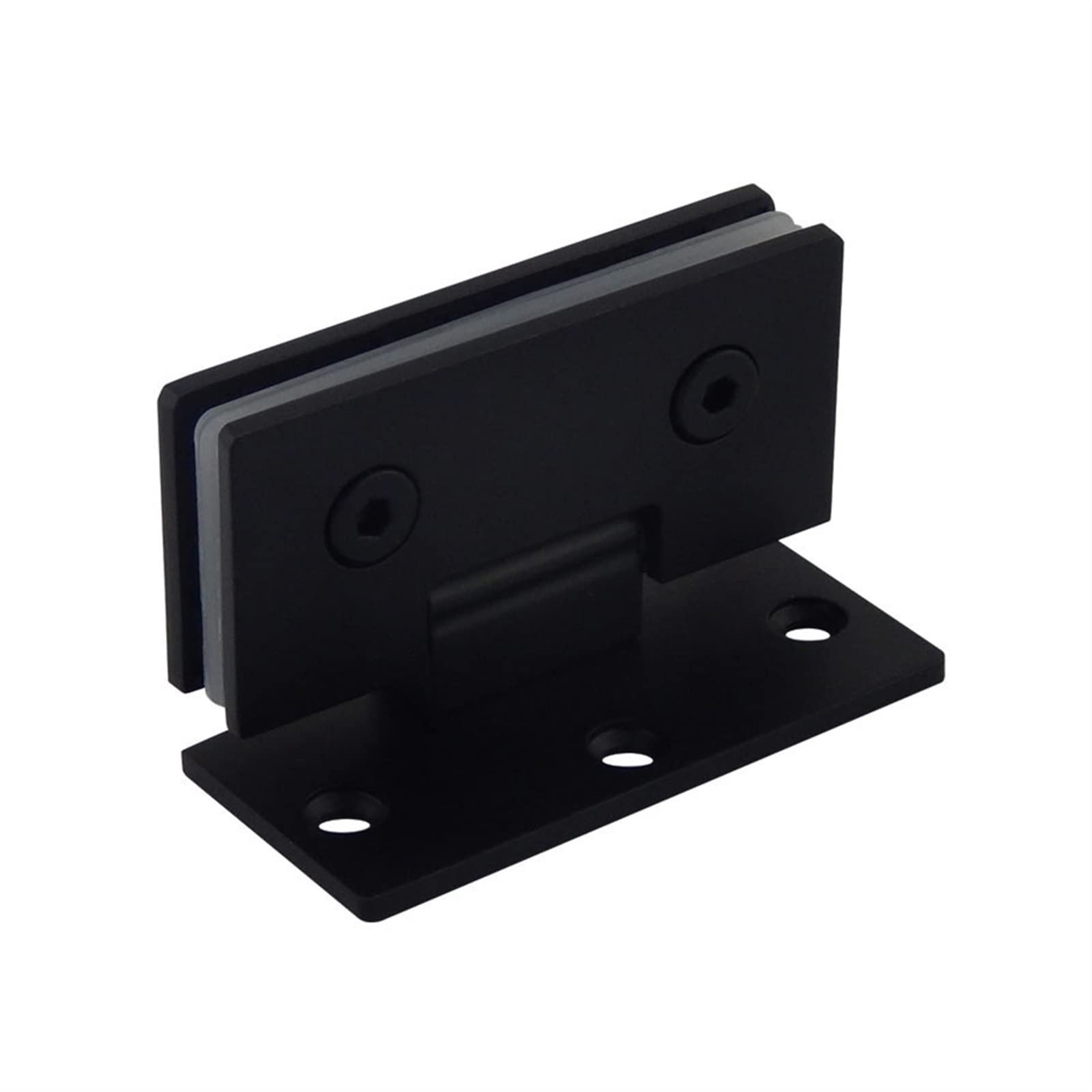Charnière verre en acier inoxydable 304 noir mat pour cabine de douche haut de gamme