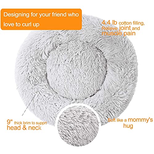 ANWA Dog Beds Calming Donut Cuddler, Puppy Dog Beds Large Dogs, Indoor Dog Calming Beds Large,30'' - Image 4