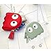 XDHLDULYK 1 Pcs Funny Cartoon Ghost Coin Purse Cute Mini Genuine Leather Wallet Small Coin Purse with Keychain Wallet Funny Cute Coin Bag for Women (Light green)