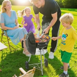 GRILIFE 18 inch Kettle Charcoal BBQ Grill, Perfect Barbecue Gift, Black — photo 2 of 6