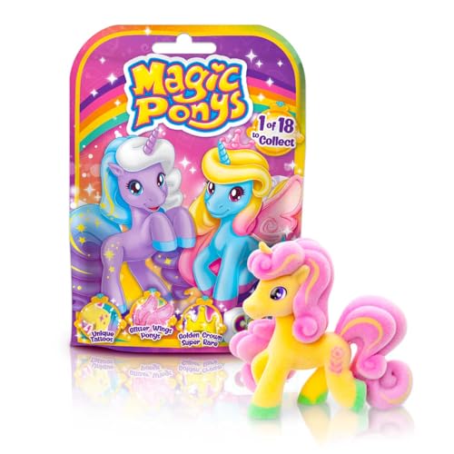 CRAZE Magic PONYS | Wunderschöne Ponys Spielzeug zu Sammeln, 18 Verschiedene Ponys Figuren zum Sammeln - Pferde Mädchen Geschenk und Jungen