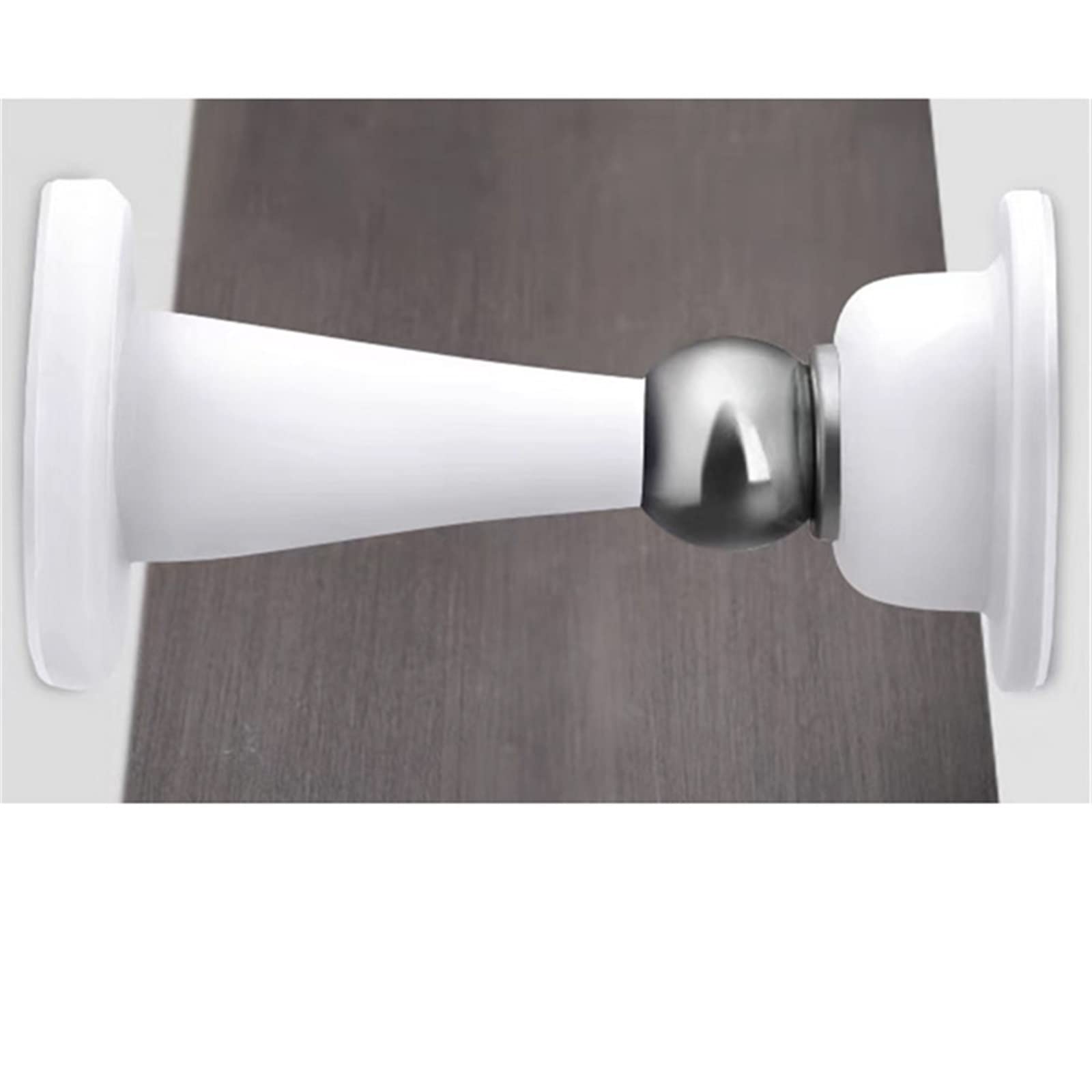 Tope de puerta magnético de suelo en color blanco para un hogar tranquilo y seguro