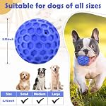 Jouets interactifs pour chew-chow pour gros et moyens jouets en caoutchouc naturel chew pour les chiens de race moyenne, les dents, la propreté, l'anxiété (bleu)