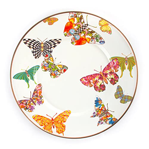 Mackenzie-Childs Butterfly Garden Salad And Dessert Plate, 8-Inch Serving Plate #TOP26