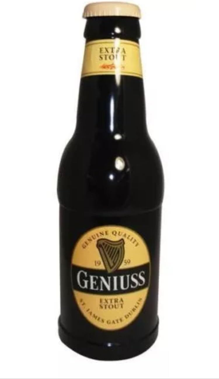 'GENIUSS' FUN ADULTS MONEY BOTTLE/SAVINGS MONEY BOTTLE/NOVELTY MONEY BOX-60 cm height