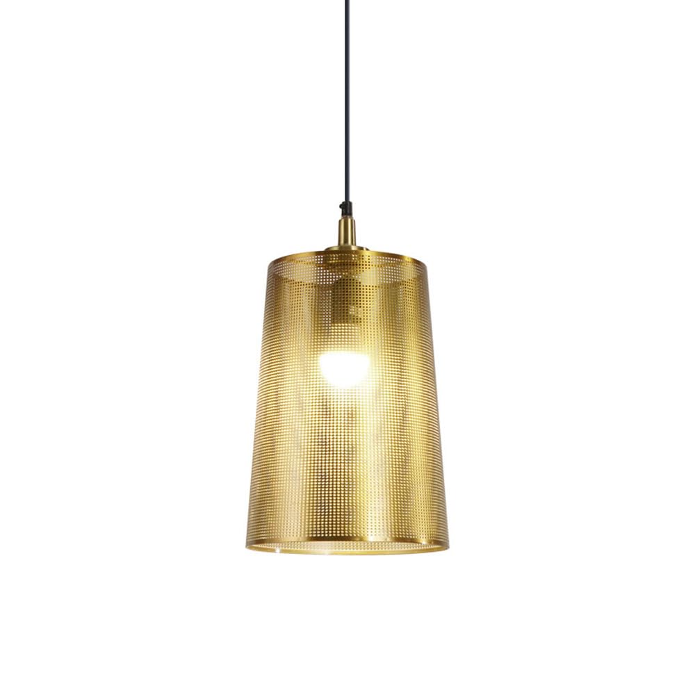 Lámpara de techo minimalista para pasillo y estudio con pantalla de metal industrial E27
