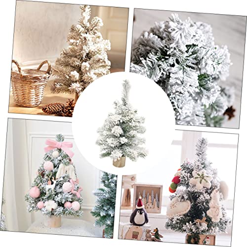 Yardwe 1 Pc Christmas Tree Ornaments Para Mesa De Bottle Brush Trees Led Christmas Trees Mini Desk Christmas Tree Snowing Tree Ornament Christmas Tree Adornment Bamboo #TOP4