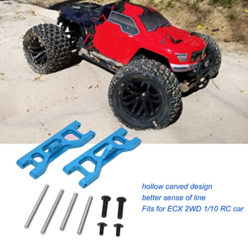 Para braços dianteiros 110 RC, design prático decorativo poroso liga de alumínio RC braços dianteiro