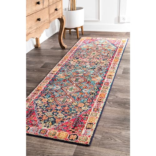 nuLOOM Erline Colorful Bohemian Runner Rug, 2' 6