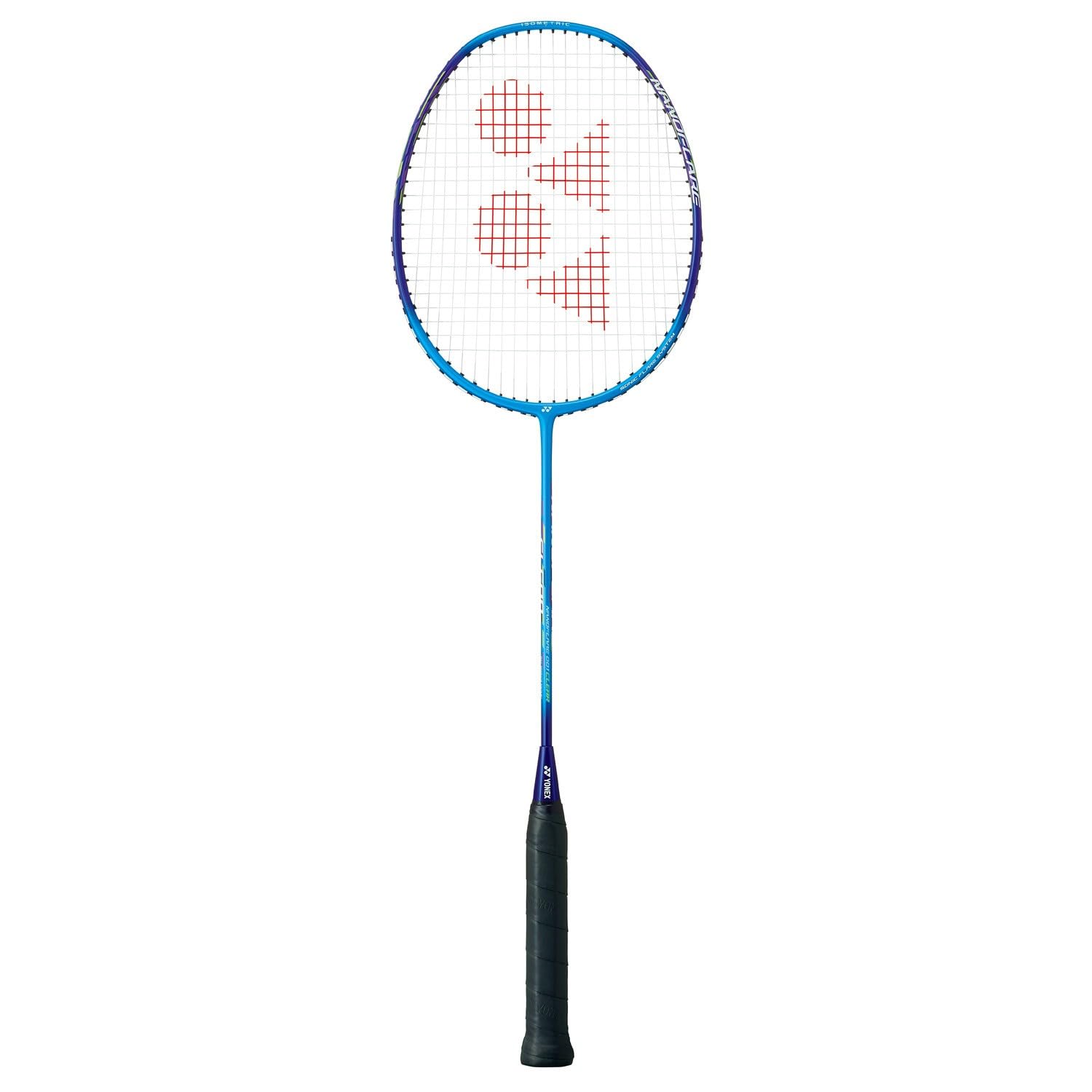 YONEX Nanofare 001 transparenter Badmintonschläger | 5U 4G | Cyan | Smash Speed | mittelsteif | Aero-Rahmen | explosives Sonic Flare System | Kopflicht | entwickelt von Japan