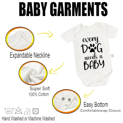 Every Dog Needs a Baby Bodysuit, Infant Newborn Cotton Romper Short Sleeve Jumpsuit Outfits 0-24 Months3