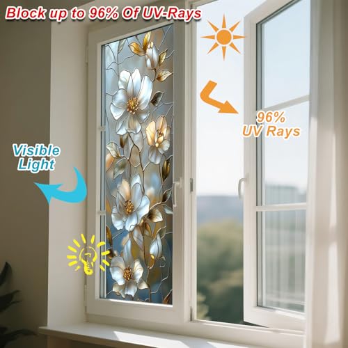Vinilo Decorativo Blanco Magnolia 17.7 x 39.3 pulgadas miniatura 4