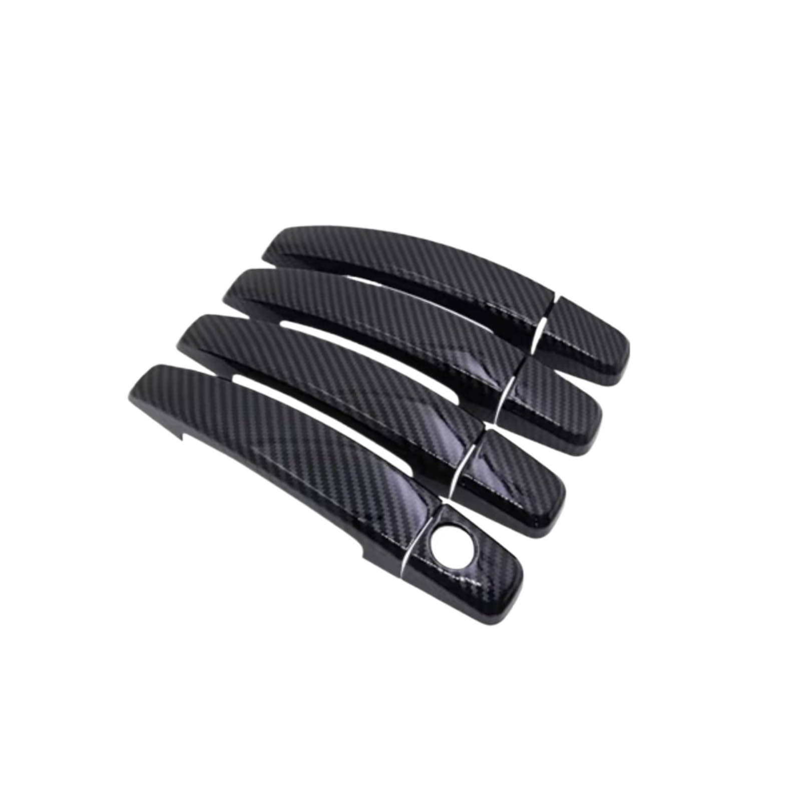 Zcxfdthf 4Handle 1 Kyehole Door Handle Covers Part Compatible With Opel For Astra J For P10 2010-2015 Car Door Handle Cover Trim Stickers Accessories Set(4Handle 1 Kyehole)