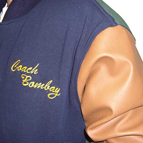Image of My Party Shirt Gordon Bombay Ducks Varsity Jacket - Everyday Wear & Costume Coat 90s Hockey Movie Gift Embroidered Letterman