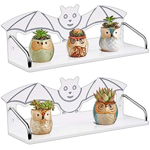 Besthouse Wandregal Wandboard freischwebend 3er Set, DVD CD Bücherrega, für Schlafzimmer, Wohnzimmer, Bad, Küche, Büro und More, Weiß