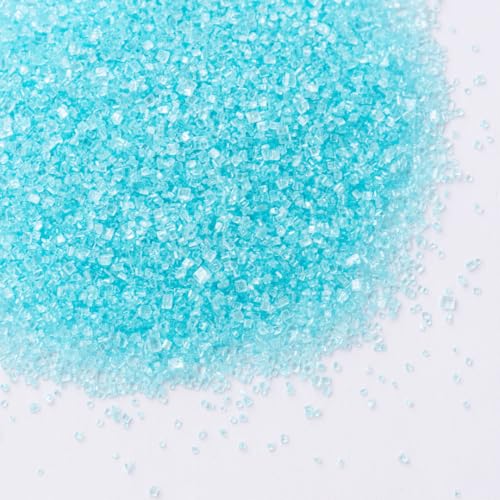 Image of Sweets Indeed Blue Sugar Sprinkles, Edible Baby Blue Sugar Crystals, Perfect for Cake Decorations, Baking, Ice Cream, Cookies, Cupcake Topper (Baby Blue Sugar)