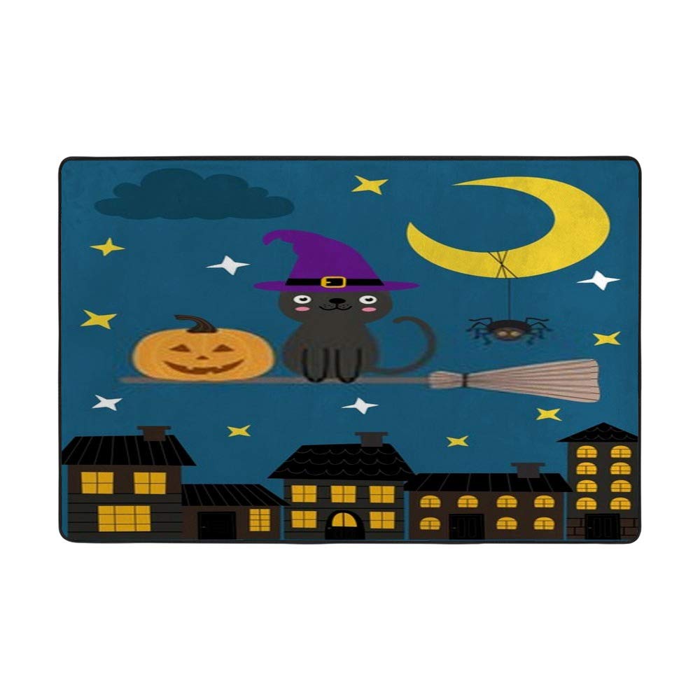 Tapis chat sur balai volant CHEHONG pour salon grand format 180x120cm