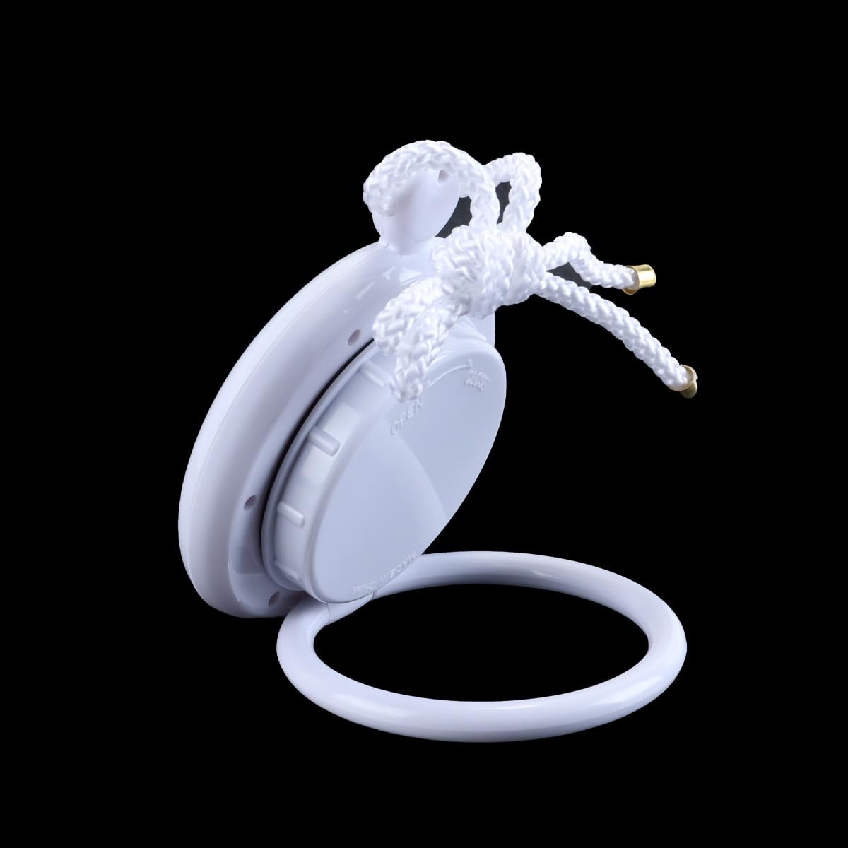 Reloj colgante para baño, blanco, digital, con cuerda de ducha, resistente al agua, pequeño, silencioso, para colgar en la pared.