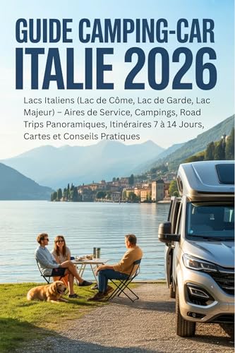 Guide Camping-Car Italie 2026: Lacs Italiens (Lac de Côme, Lac de Garde, Lac Majeur) – Aires de Service, Campings, Road Trips Panoramiques, Itinéraires 7...